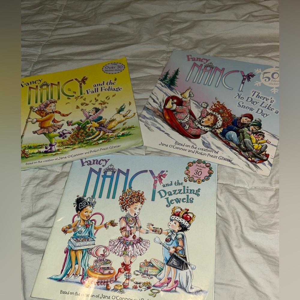 Fancy Nancy Book Lot of 3 Paperback Books